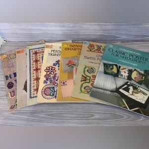 7 Dover Needlework Series Pattern Books by Rita Weiss. Ships out fast and